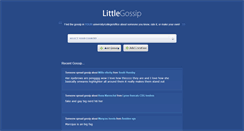 Desktop Screenshot of littlegossip.com